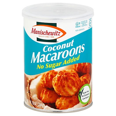 slide 1 of 1, Manischewitz Sugar Free Coconut Macaroons, 10 oz