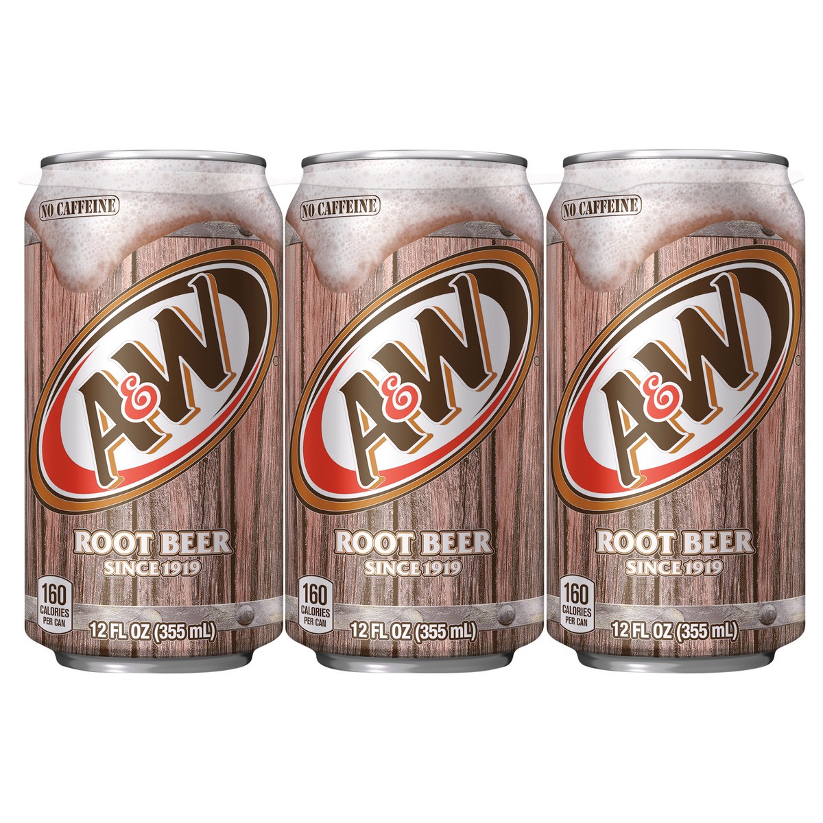 slide 1 of 3, A&W Root Beer Soda In Can- 72 fl oz, 72 fl oz