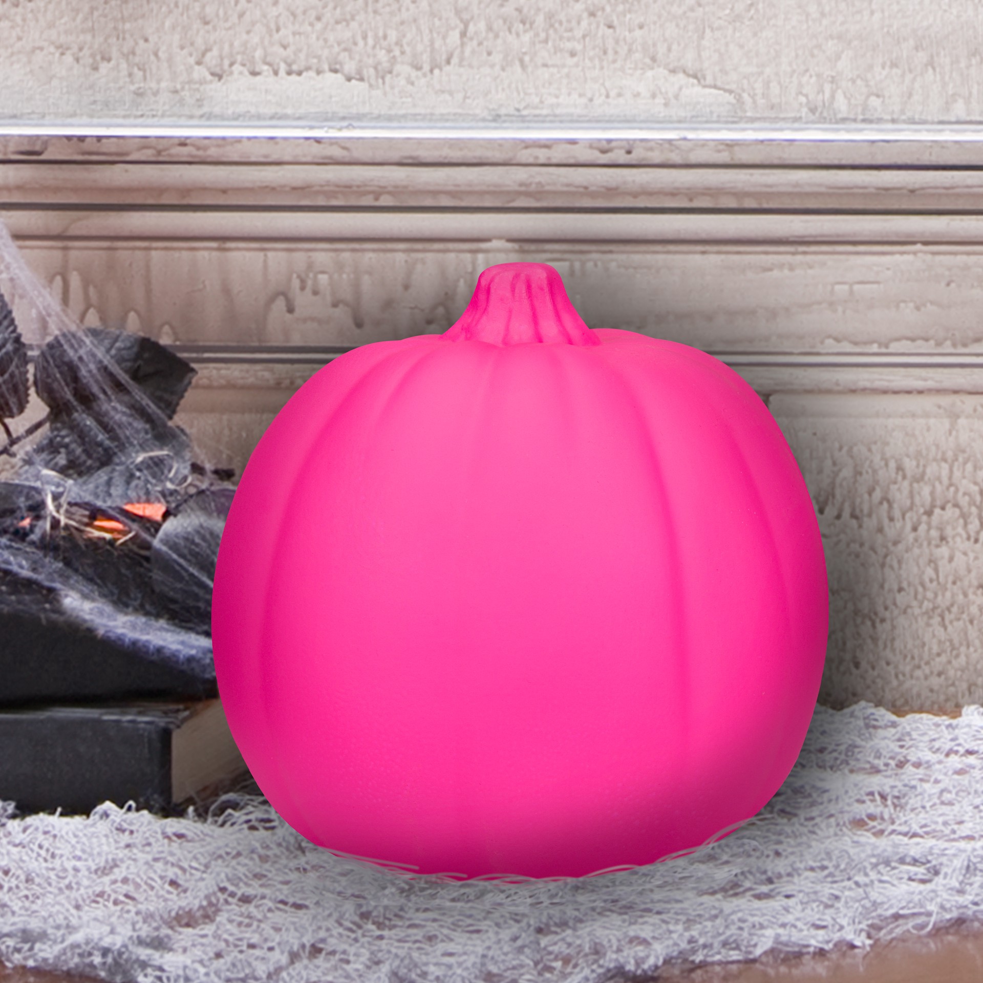 slide 3 of 3, 6" Pink Craft Pumpkin By Ashland, 6 in