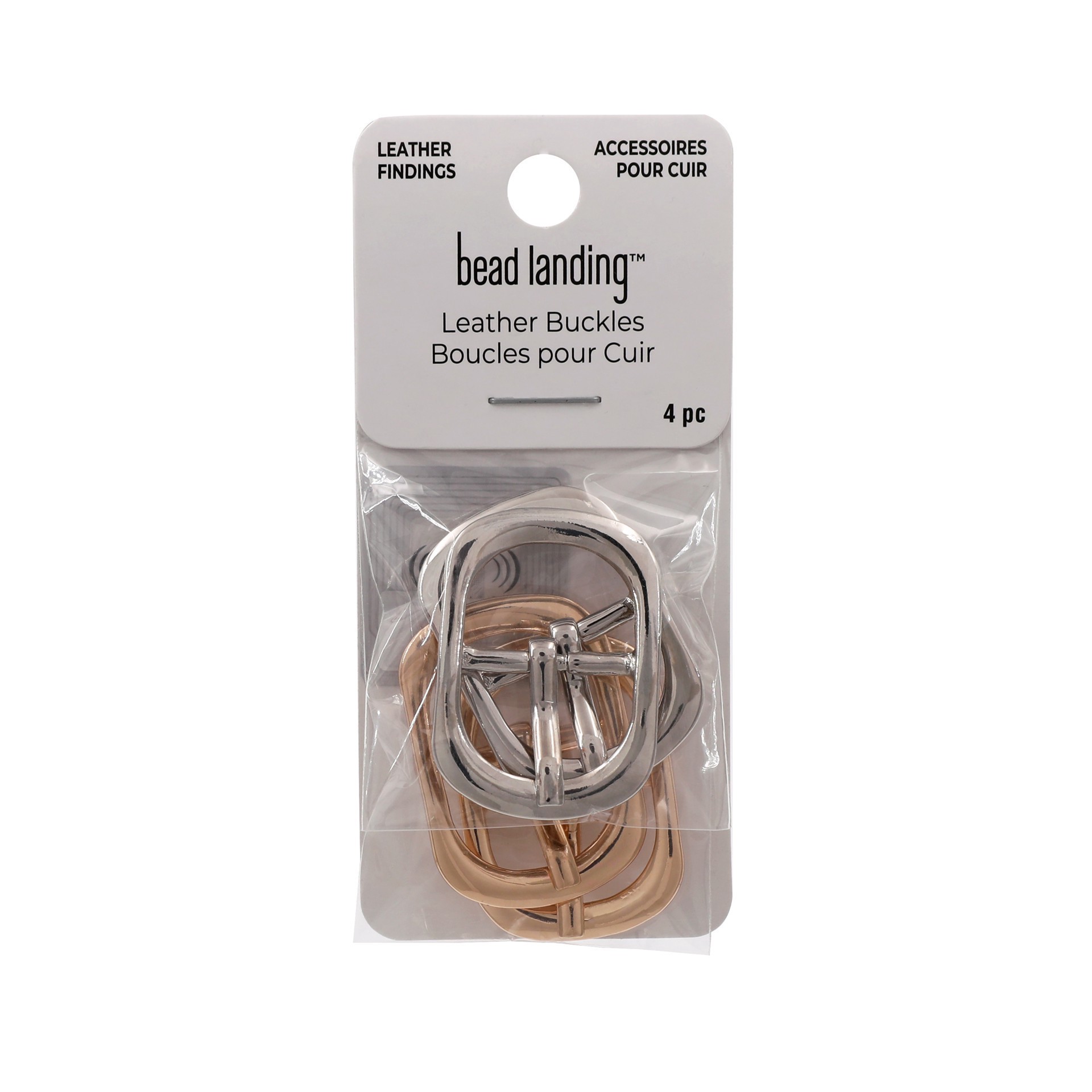 slide 8 of 9, Leather Buckle Mix By Bead Landing, 1.4 in x 1 in x 0.18 in