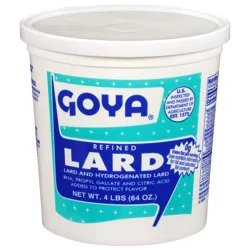 Goya Refined Lard 4 lb