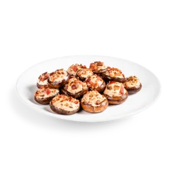 Cheddar Bacon-Stuffed Mushrooms