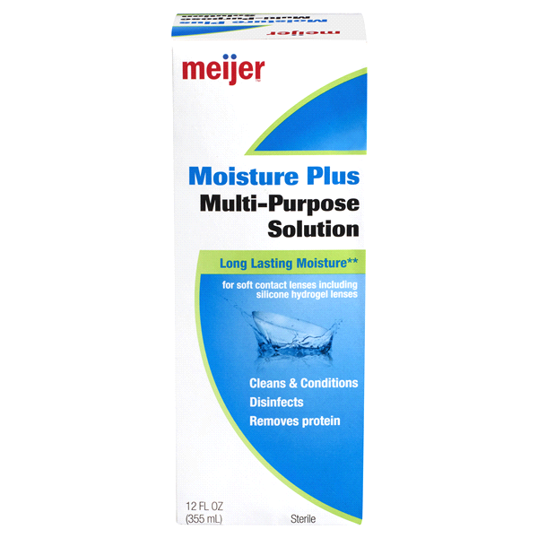 slide 1 of 1, Meijer Moisture Plus Multi-Purpose Solution, 12 oz