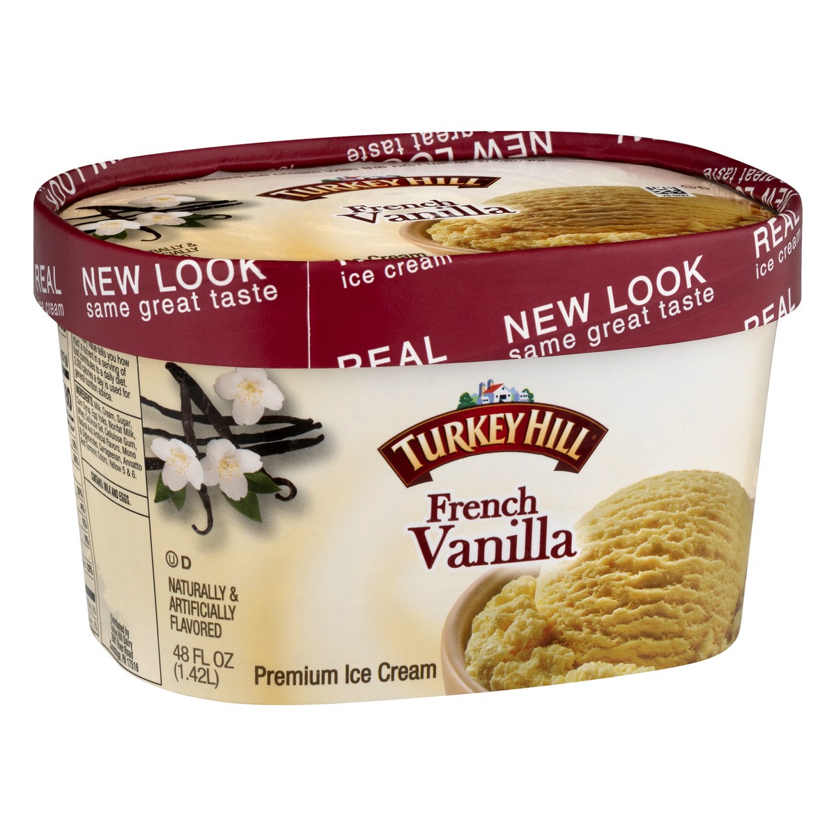 slide 8 of 10, Turkey Hill French Vanilla Ice Cream, 48 fl oz