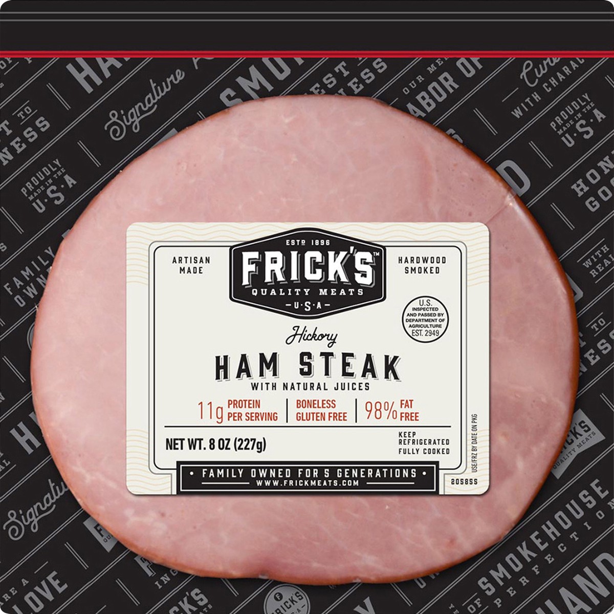 slide 2 of 6, Frick's Ham Steak, 8 oz