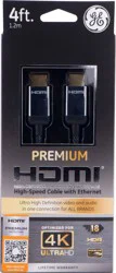 Ge Ultra Pro Premium Hdmi Cable - Black/Silver