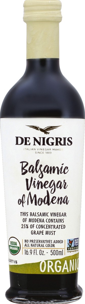 slide 1 of 3, De Nigris Organic Balsamic Vinegar of Modena 16.9 oz, 16.9 oz