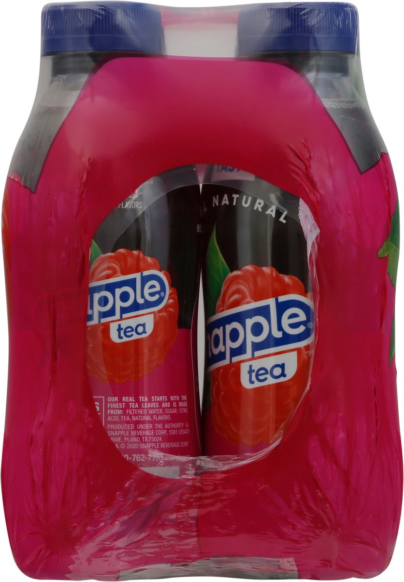 slide 7 of 9, Snapple Raspberry Tea, 16 fl oz recycled plastic bottle, 6 pack, 6 ct