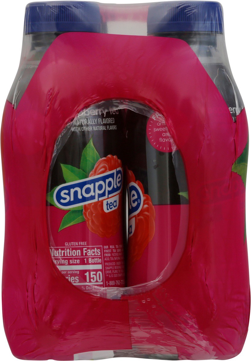 slide 8 of 9, Snapple Raspberry Tea, 16 fl oz recycled plastic bottle, 6 pack, 6 ct