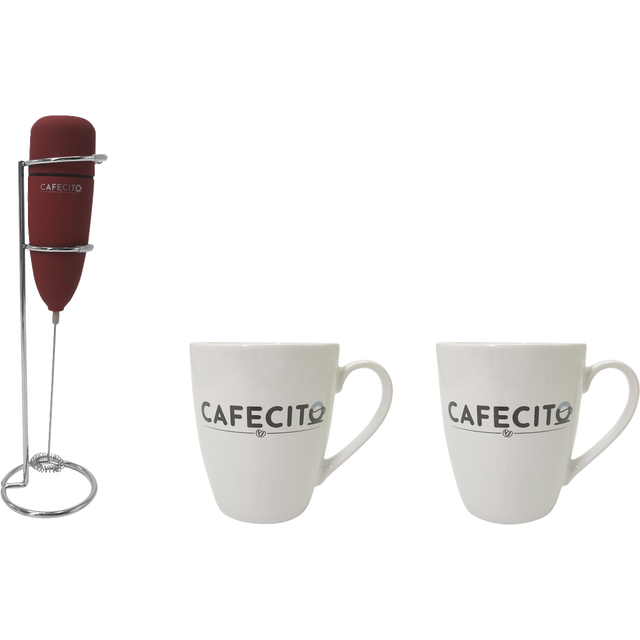 slide 1 of 1, CREATIVE HOME 4Pc Espresso Frother Set-Red, 1 ct