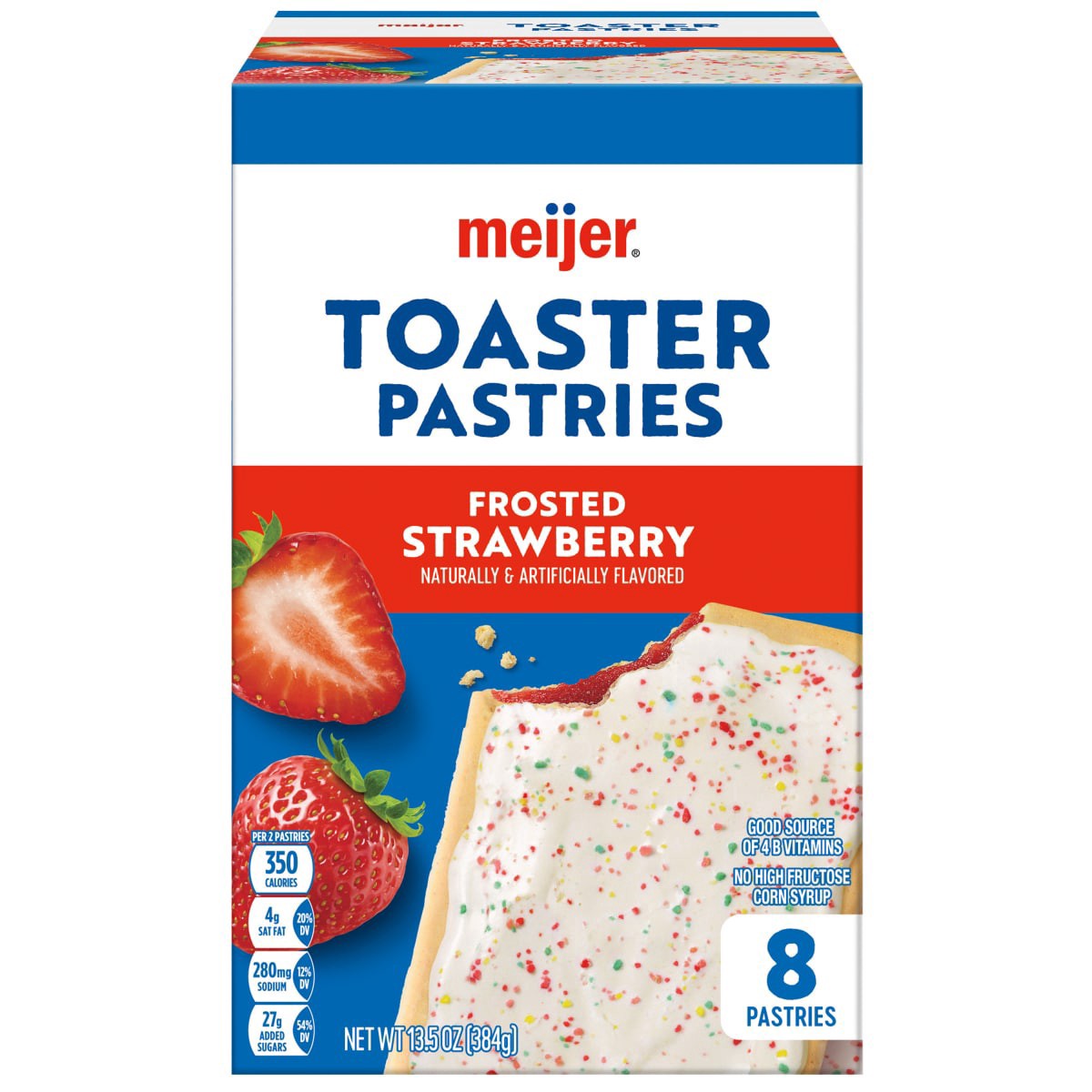 slide 1 of 29, Meijer Frosted Strawberry Pastry Treat, 14.27 oz