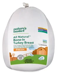 Nature's Basket Turkey Breast, Bone In