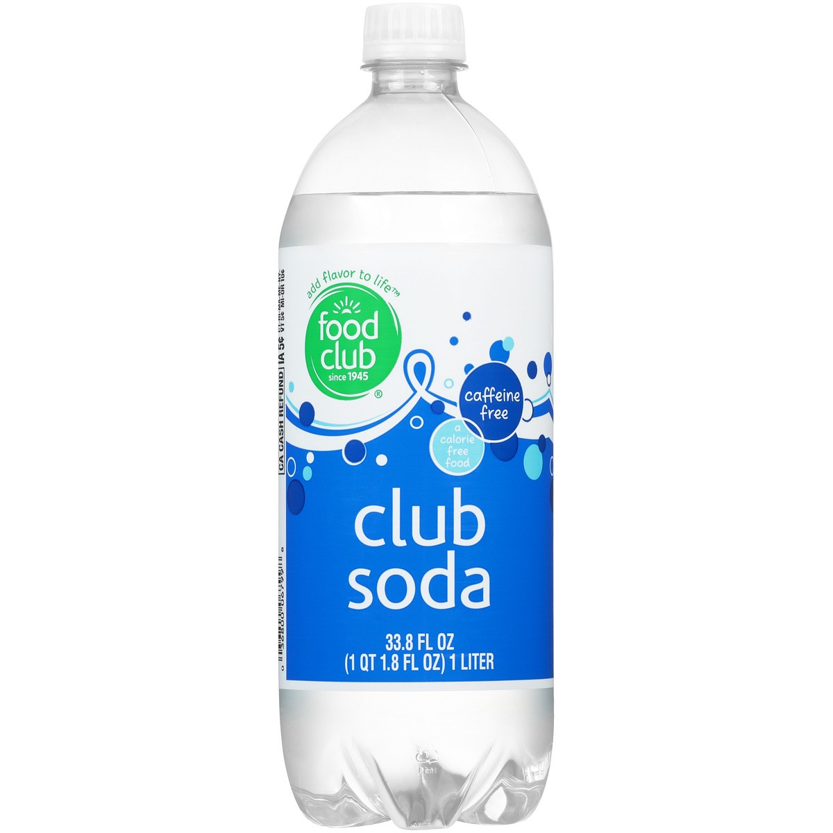 slide 7 of 10, Food Club Caffeine Free Club Soda - 33.8 fl oz, 33.8 fl oz