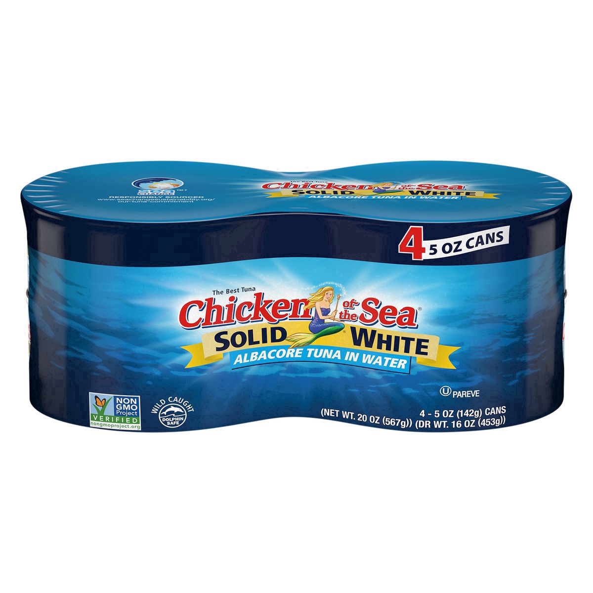 slide 11 of 38, Chicken of the Sea Solid White Albacore Tuna In Water, 4 ct; 5 oz