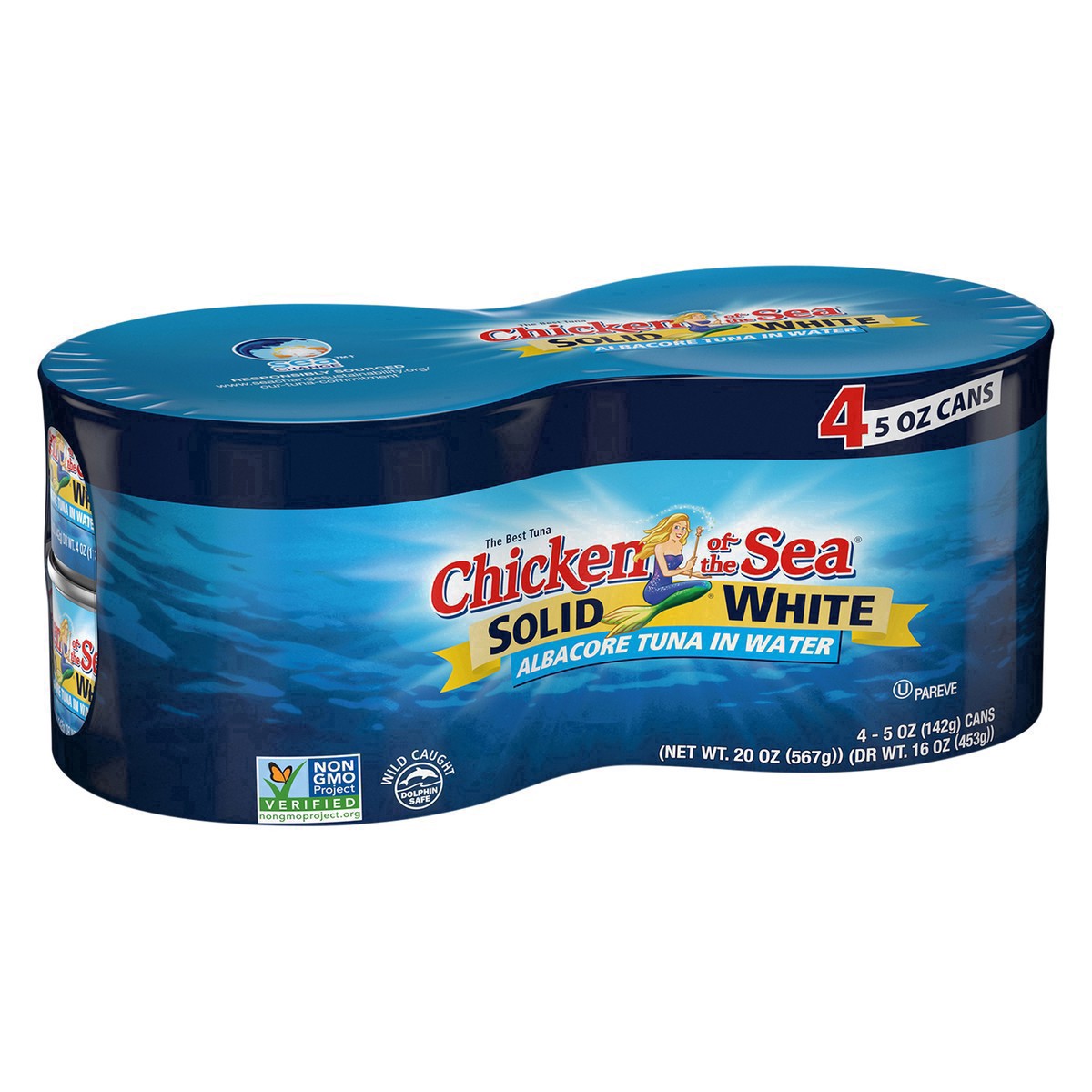 slide 23 of 38, Chicken of the Sea Solid White Albacore Tuna In Water, 4 ct; 5 oz
