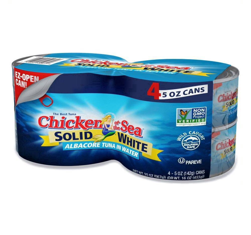 slide 16 of 38, Chicken of the Sea Solid White Albacore Tuna In Water, 4 ct; 5 oz