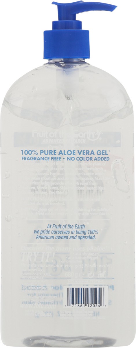 slide 6 of 9, FRUIT OF THE EARTH Fote Aloe Vera Clear Gel, 24 oz