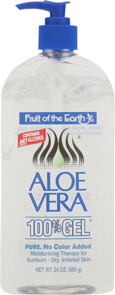 slide 4 of 9, FRUIT OF THE EARTH Fote Aloe Vera Clear Gel, 24 oz