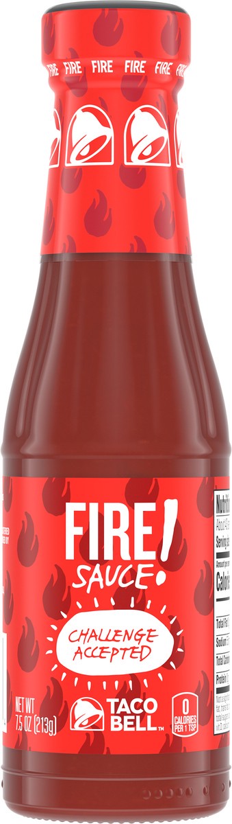 slide 12 of 13, Taco Bell Fire Sauce, 7.5 oz Bottle, 7.5 oz