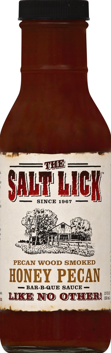 slide 1 of 3, The Salt Lick Salt Lick Sauce Barbeque Honey Pecan, 12 oz