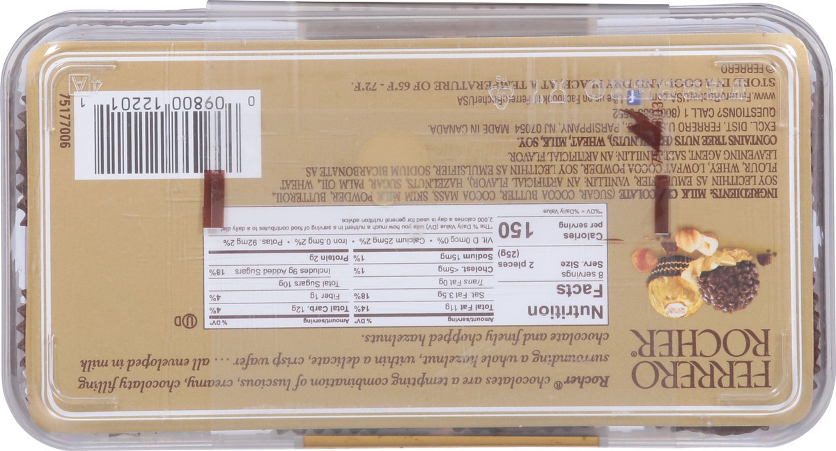 slide 7 of 14, Ferrero Rocher Fine Hazelnut Chocolates, 1 ct