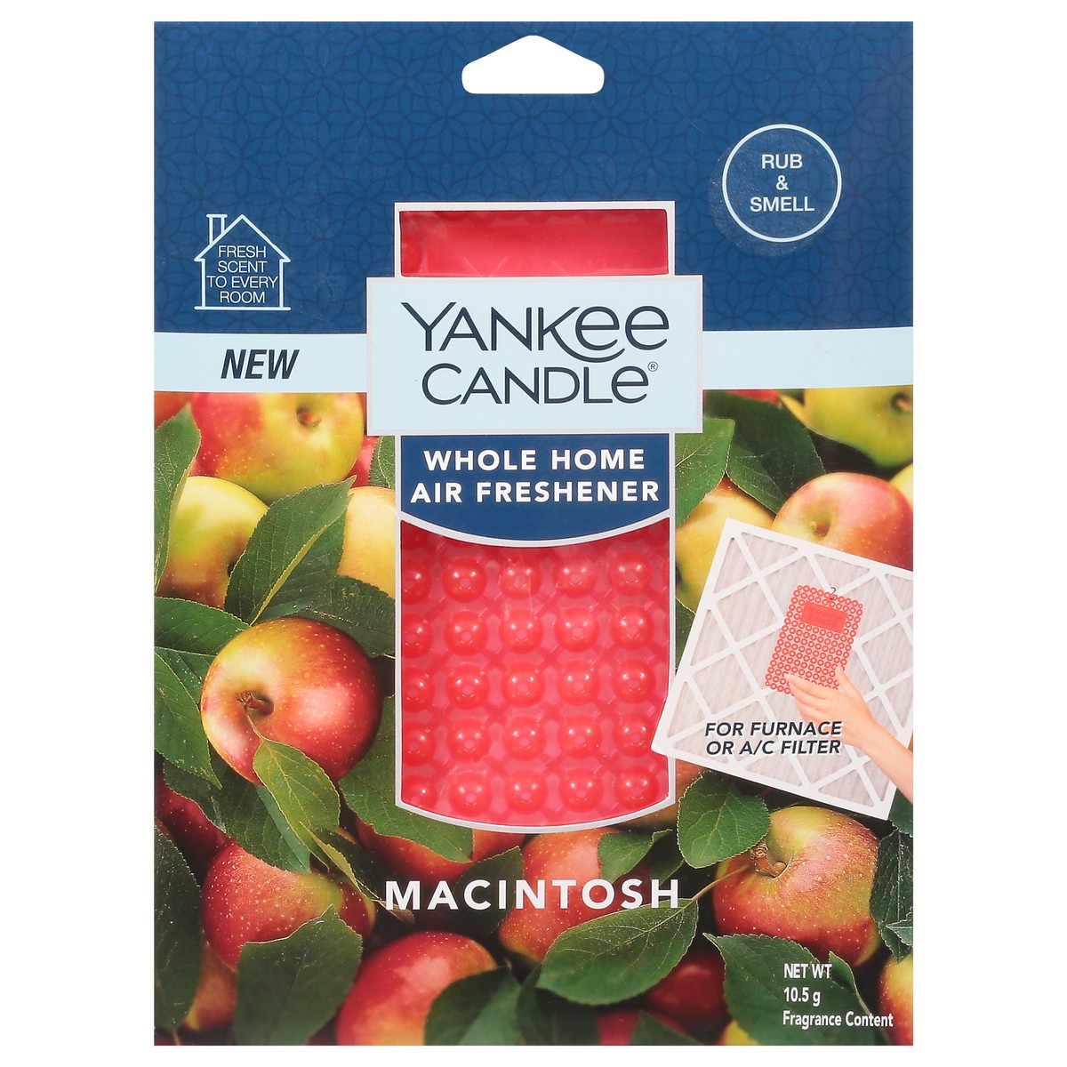 slide 1 of 11, Yankee Candle Whole Home Macintosh Air Freshener 10.5 g, 10.50 g