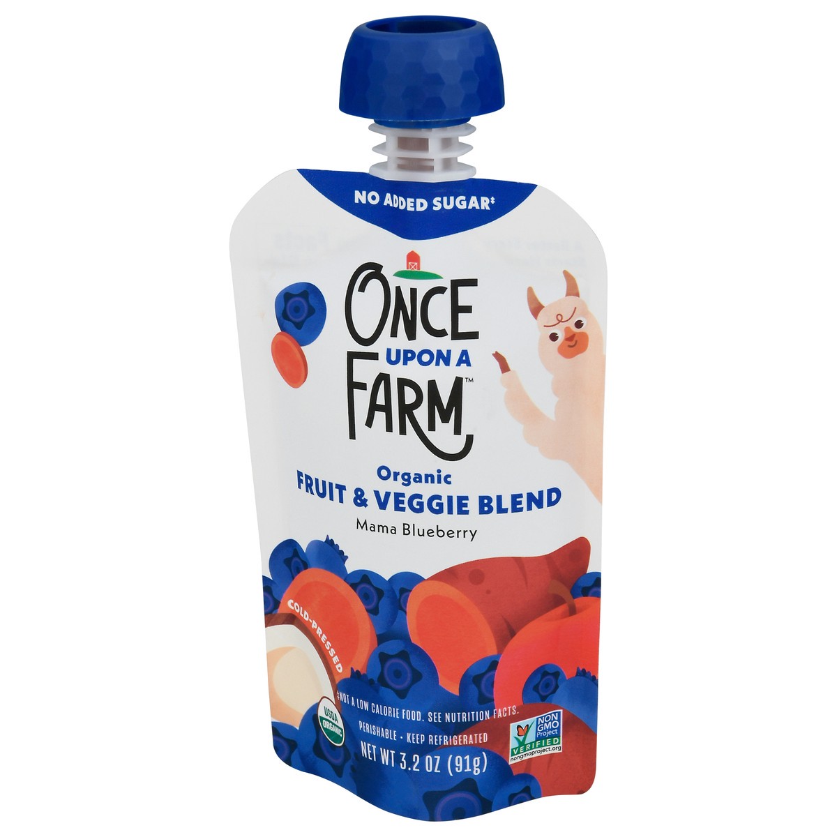 slide 6 of 12, Once Upon a Farm Mama Blueberry Organic Kids Snack Pouch, 3.2oz, 3.2 oz