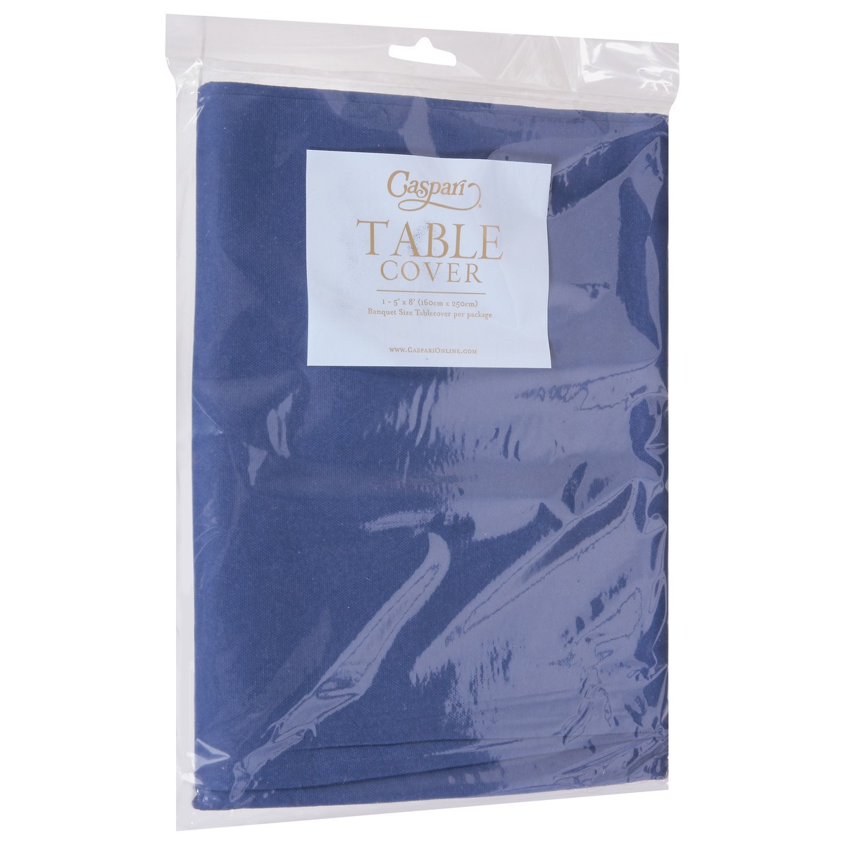 slide 9 of 10, Caspari Oriental Blue Paper Linen Table Cover 1 ea, 1 ct