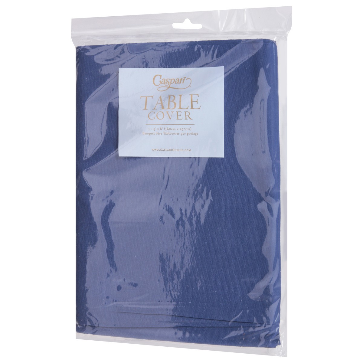 slide 7 of 10, Caspari Oriental Blue Paper Linen Table Cover 1 ea, 1 ct