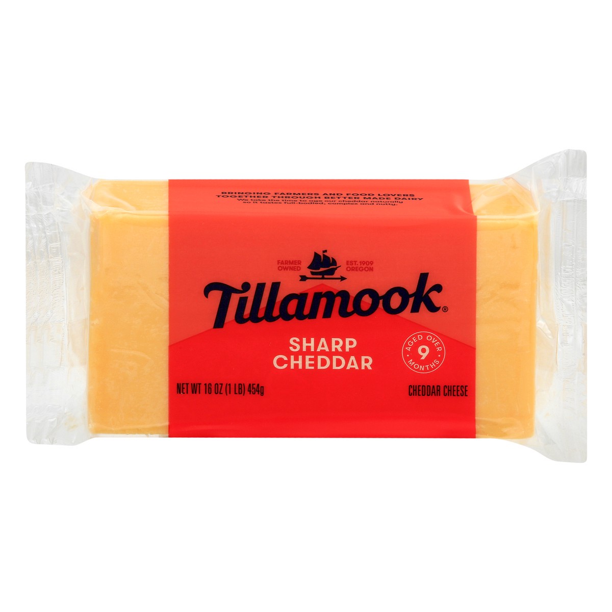 slide 1 of 1, Tillamook Sharp Cheddar Cheese Block - 16oz, 16 oz