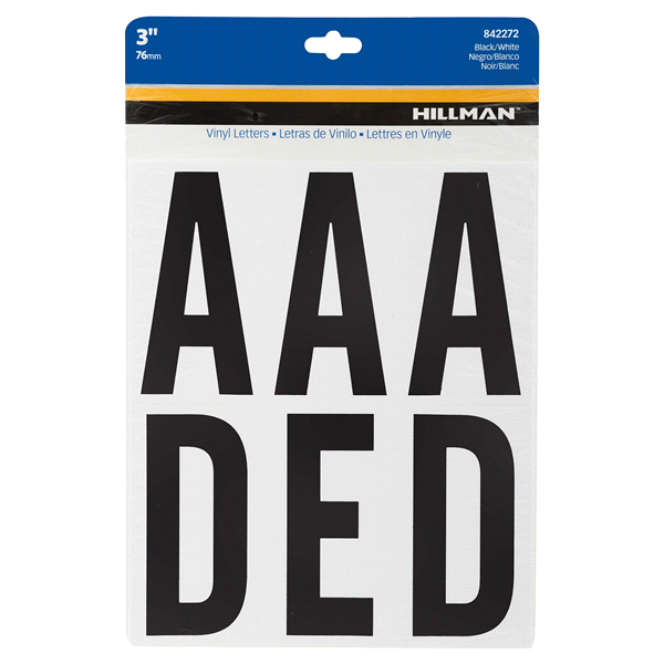 Hillman Reflective Adhesive Letter Pack, 3" 3 in Shipt
