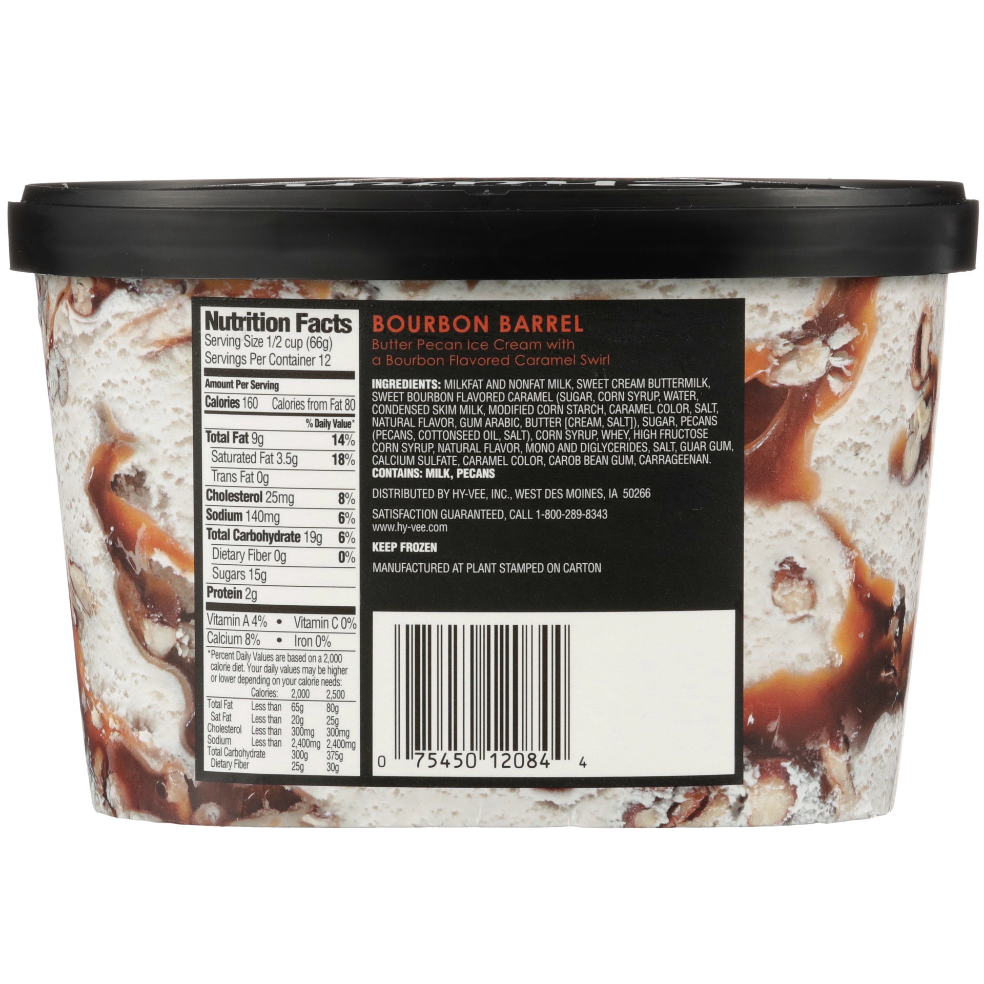 slide 5 of 6, It's Your Churn Bourbon Barrel Premium Ice Cream, 1.5 qt