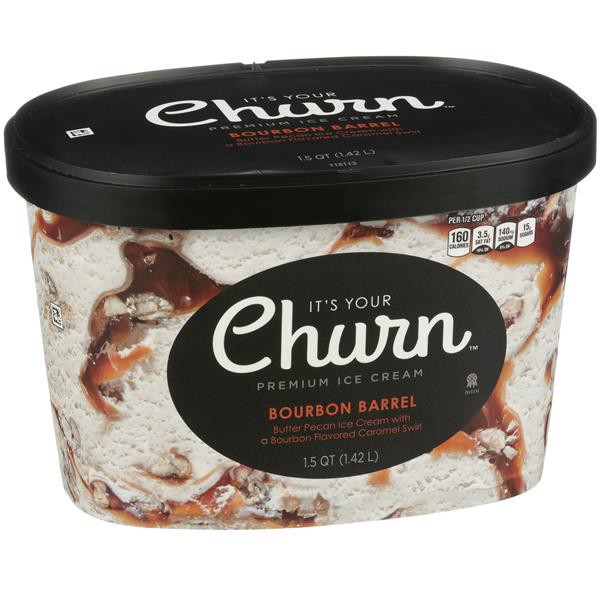 slide 1 of 6, It's Your Churn Bourbon Barrel Premium Ice Cream, 1.5 qt