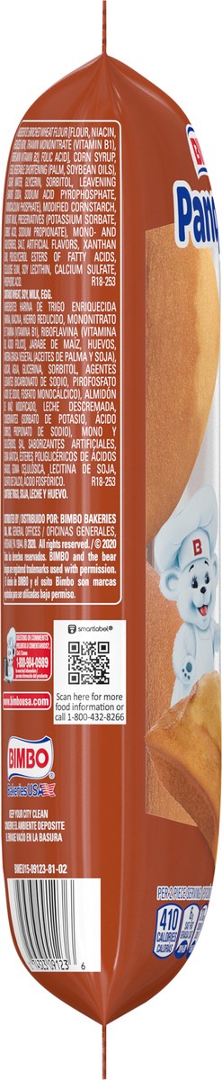 slide 7 of 7, Bimbo Panquecitos Plain Pound Cakes, 2 count, Mini Pound Cakes, 3.53 oz Wrapper, 2 ct