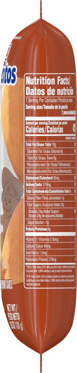 slide 3 of 7, Bimbo Panquecitos Plain Pound Cakes, 2 count, Mini Pound Cakes, 3.53 oz Wrapper, 2 ct