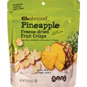 slide 1 of 1, CVS Gold Emblem Abound Freeze-Dried Pineapple Fruit Crisps, 1 oz