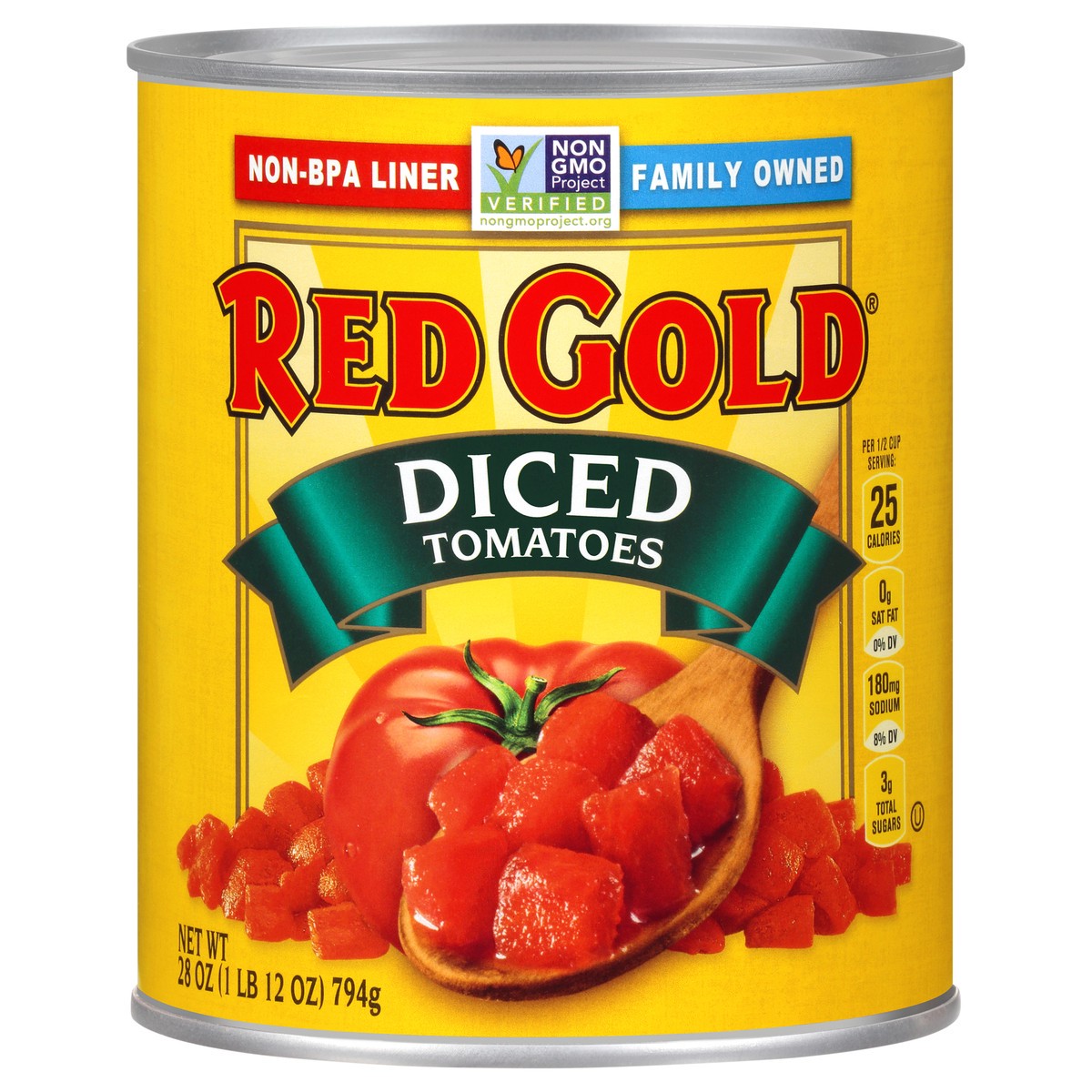 slide 5 of 12, Red Gold Diced Tomatoes, 28 oz