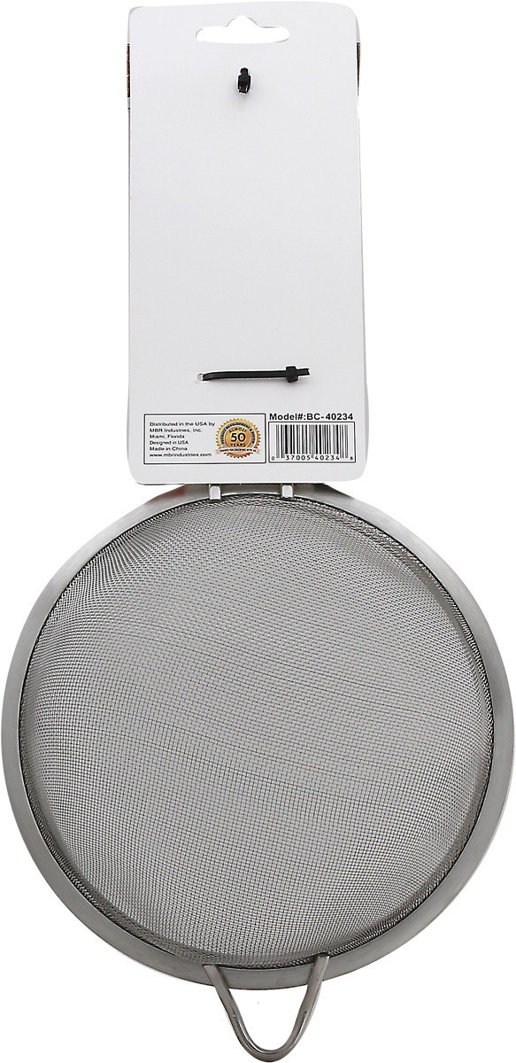 slide 2 of 7, Bene Casa Stainless Steel Strainer With Handle, 7 in