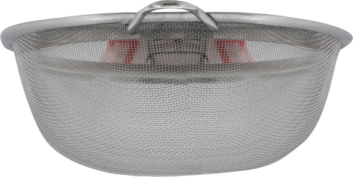 slide 4 of 7, Bene Casa Stainless Steel Strainer With Handle, 7 in