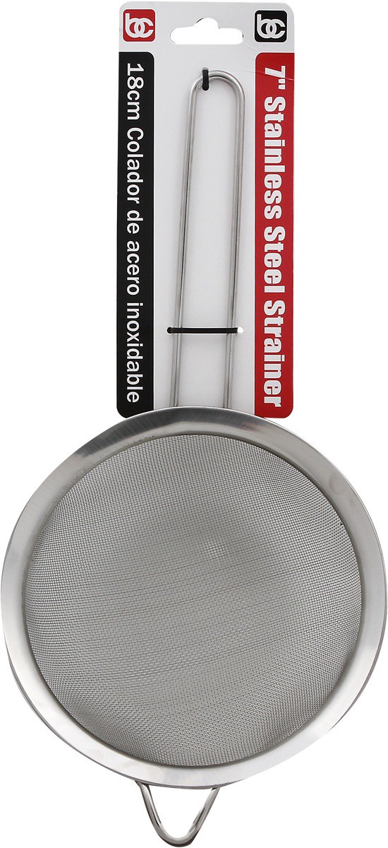 slide 5 of 7, Bene Casa Stainless Steel Strainer With Handle, 7 in