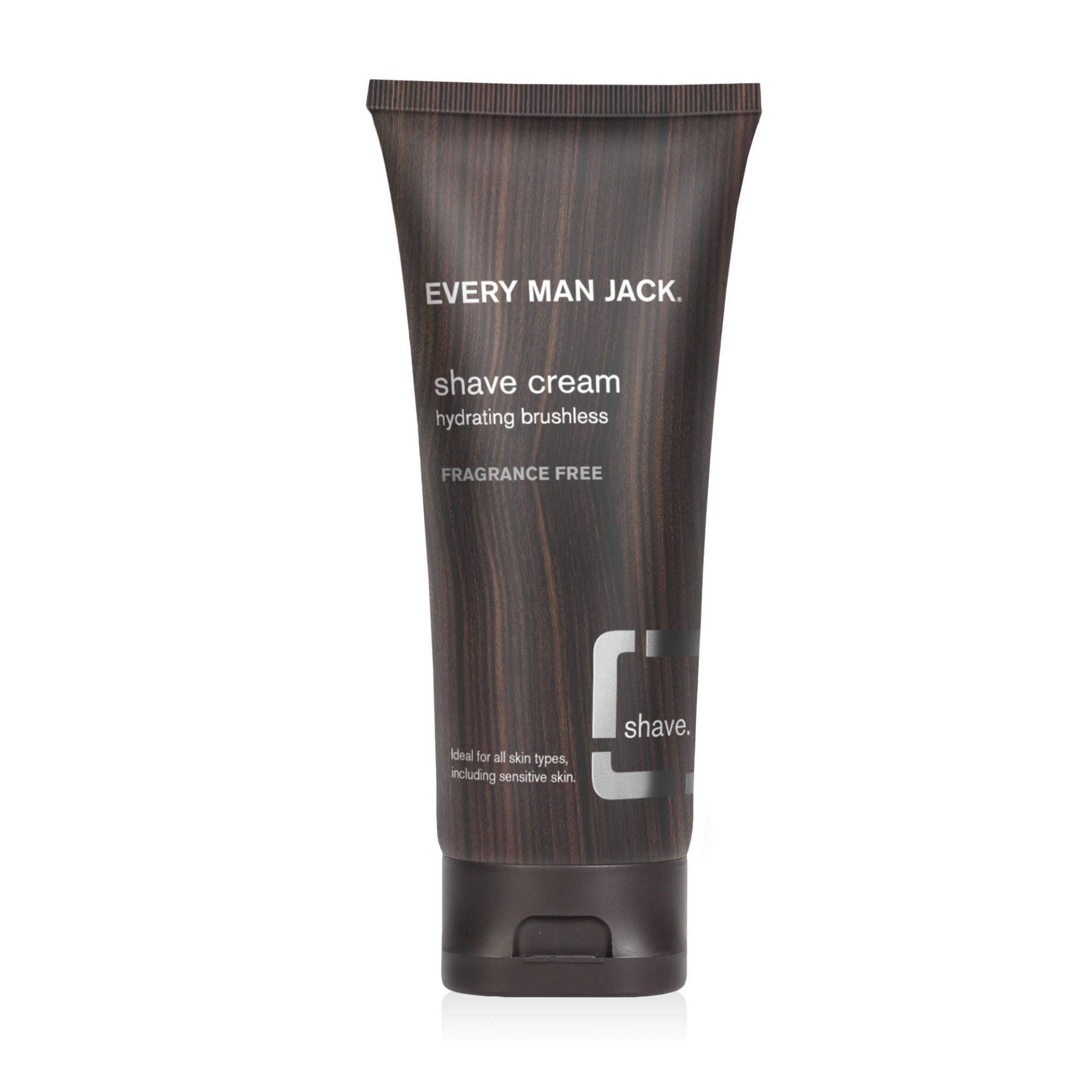 slide 1 of 3, Every Man Jack Men's Fragrance Free Shave Cream for Sensitive Skin Sensitive Skin, 6.7 oz