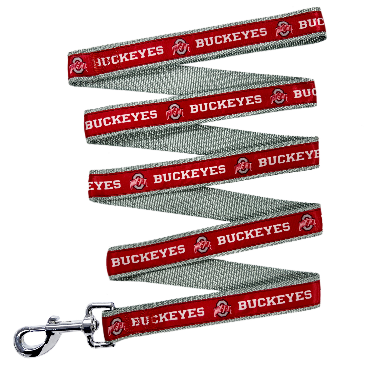 slide 1 of 2, Pets First Ohio State Satin Dog Leash, LG