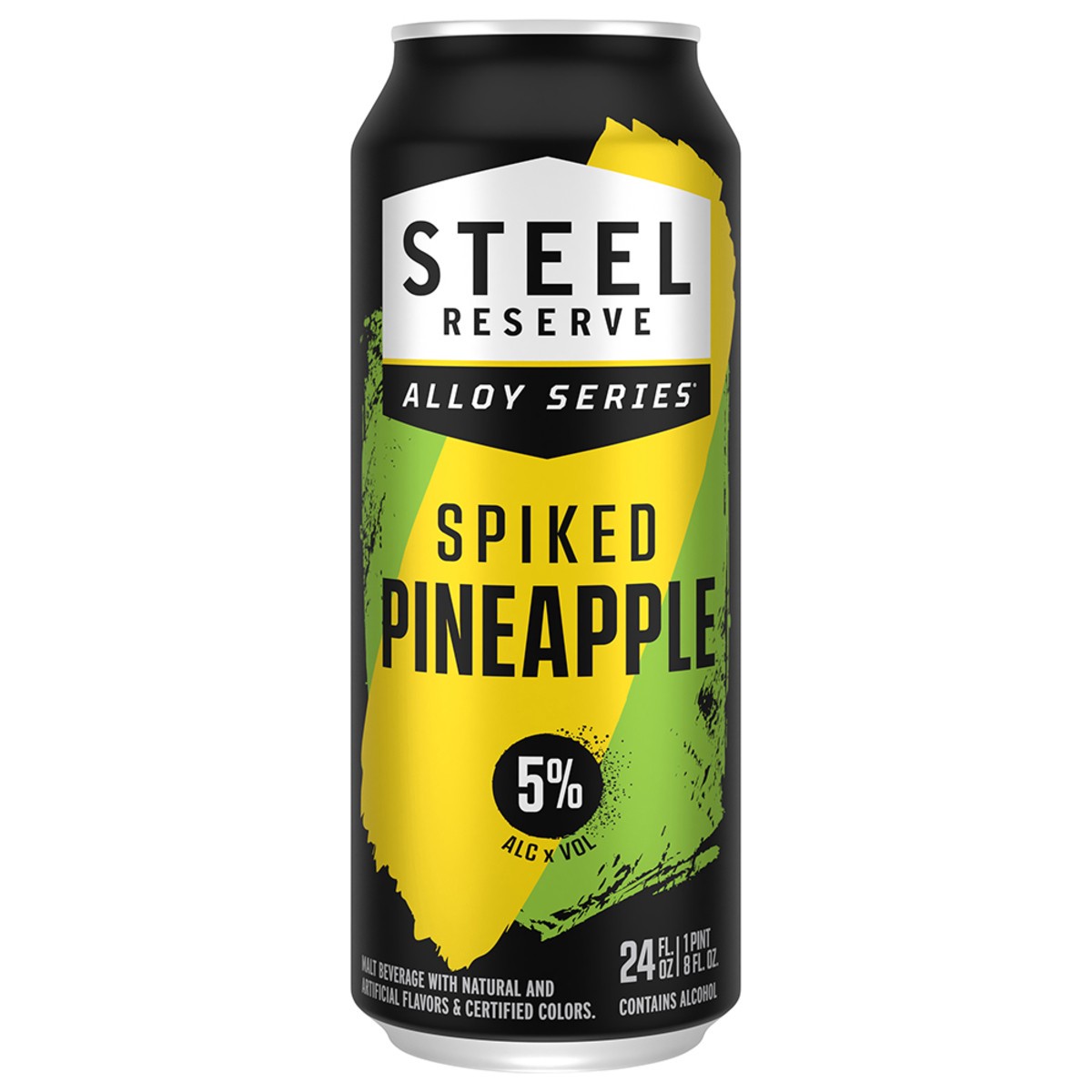 slide 7 of 8, Steel Reserve Alloy Series Spiked Pineapple Malt Beverage 24 fl oz, 24 fl oz