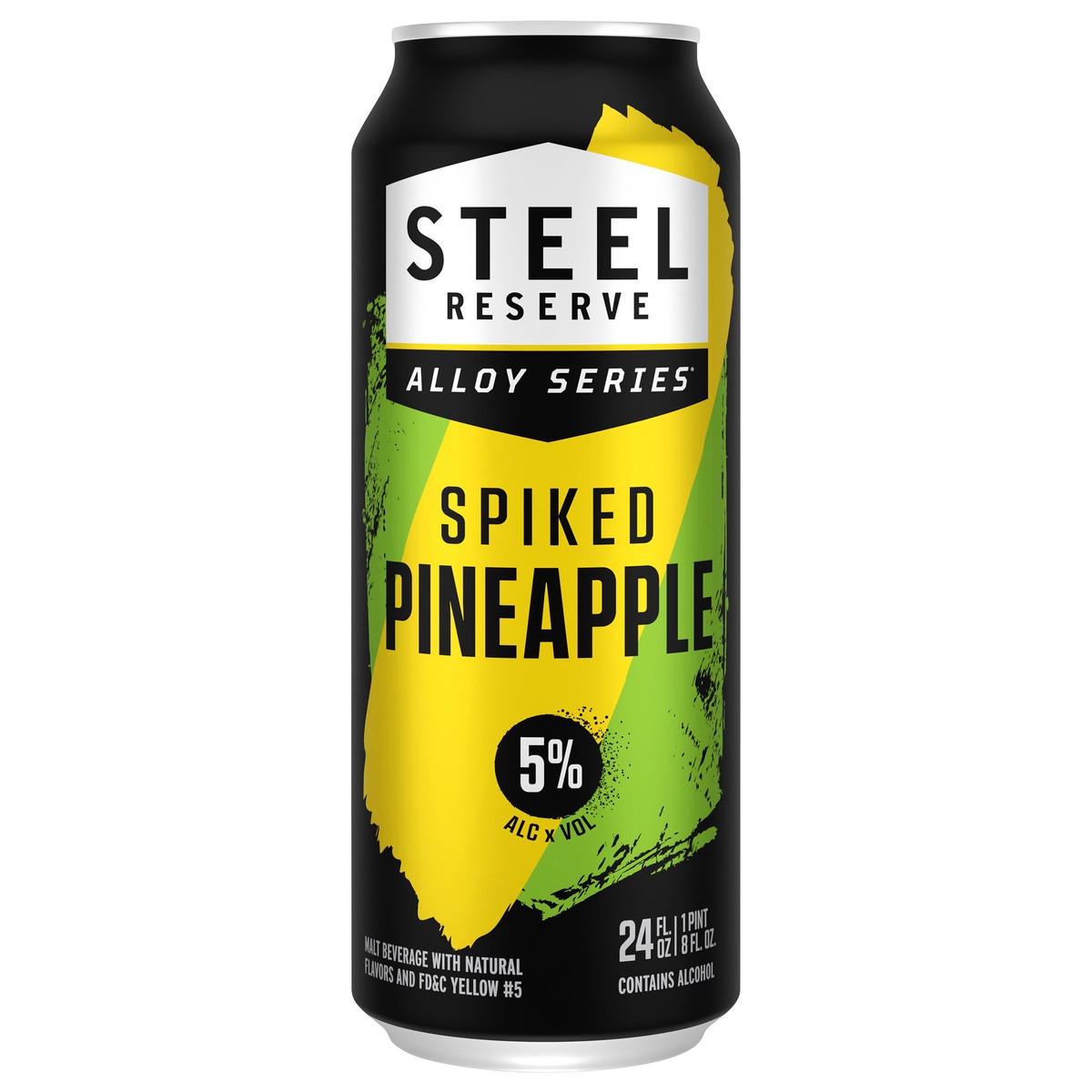 slide 1 of 8, Steel Reserve Alloy Series Spiked Pineapple Malt Beverage 24 fl oz, 24 fl oz