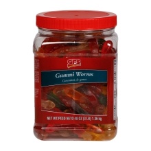 slide 1 of 1, GFS Gummi Worms, 48 oz