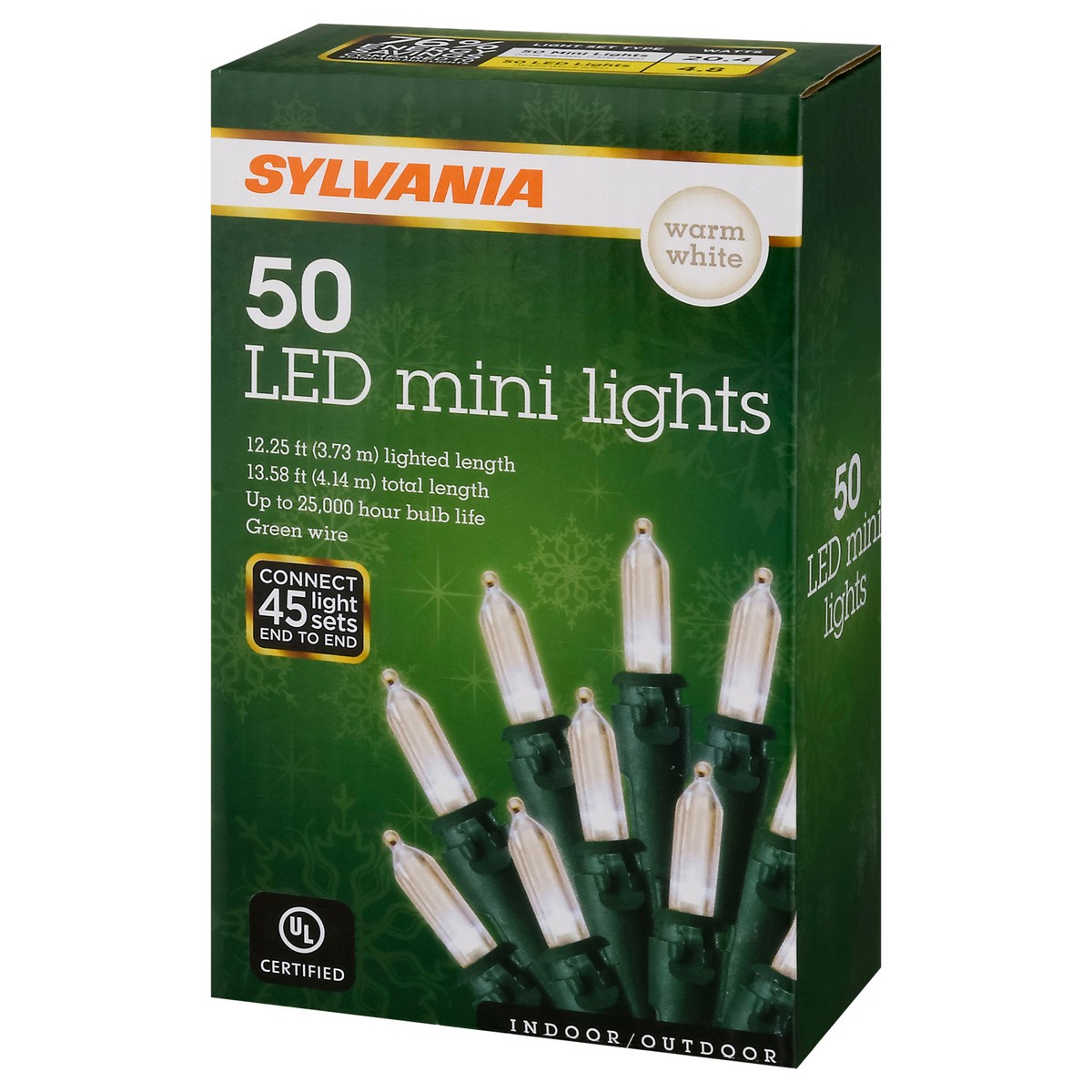 slide 7 of 10, Sylvania Warm White Indoor/Outdoor LED Lights Mini 50 ea, 50 ct