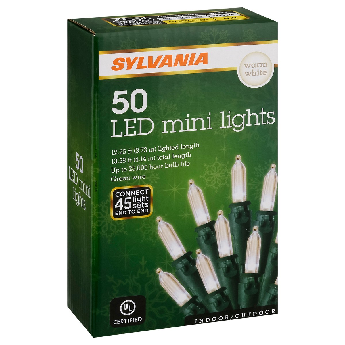 slide 4 of 10, Sylvania Warm White Indoor/Outdoor LED Lights Mini 50 ea, 50 ct