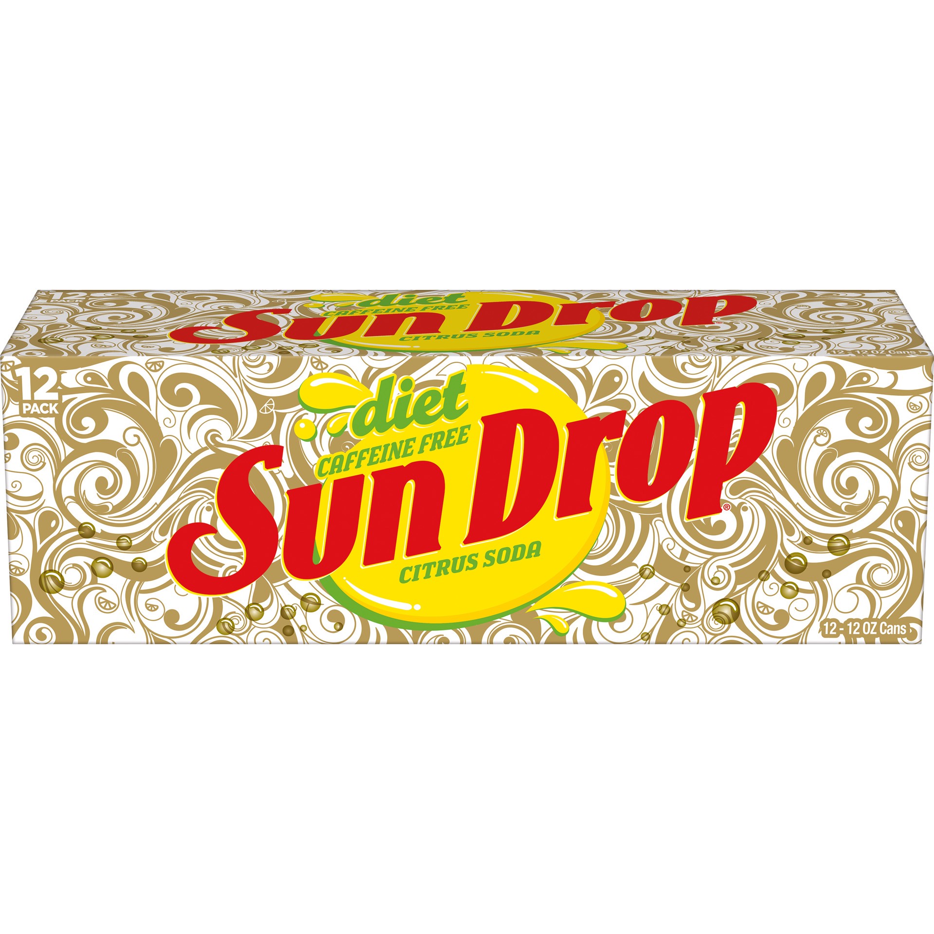 slide 5 of 5, Sun Drop Caffeine Free Diet Sun Drop Citrus Soda- 12 ct, 12 ct