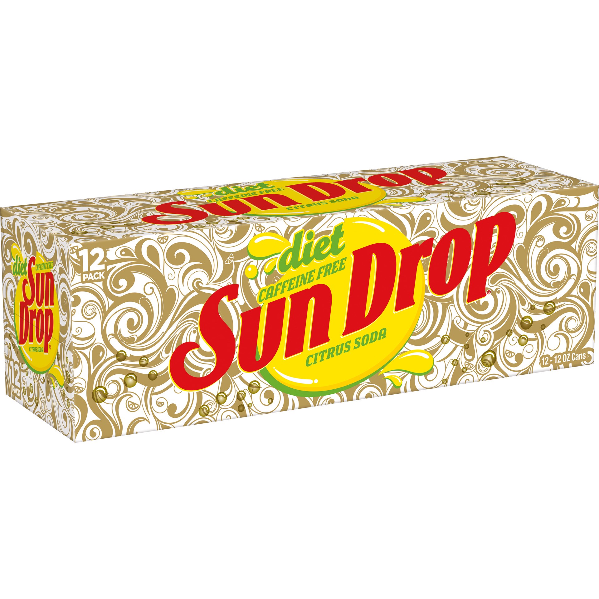 slide 2 of 5, Sun Drop Caffeine Free Diet Sun Drop Citrus Soda- 12 ct, 12 ct