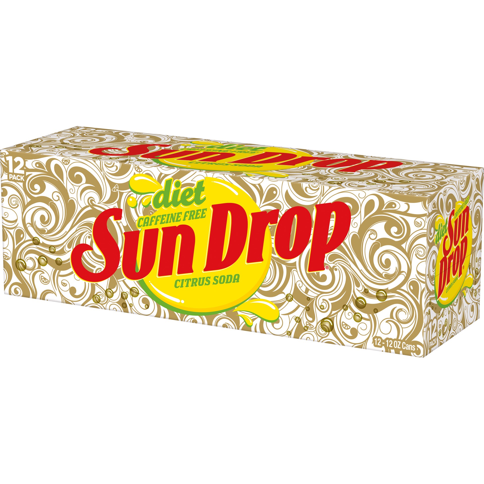 slide 3 of 5, Sun Drop Caffeine Free Diet Sun Drop Citrus Soda- 12 ct, 12 ct